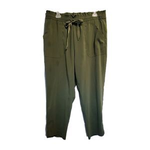 Zara Pants Womens Size Xl Pull‎ Ons Drawstring Straight Leg